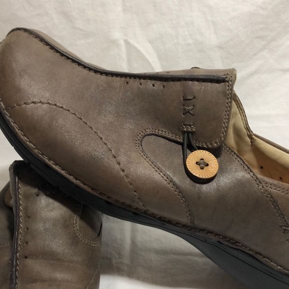 Clarks Unstructured Brown Leather Un‎ Loop Shoe - Picture 6 of 8